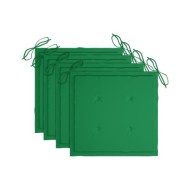 Coussin de chaise de jardin 4 pcs Vert 40x40x3 cm