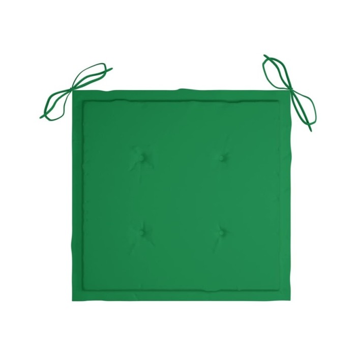 Coussin de chaise de jardin 4 pcs Vert 40x40x3 cm