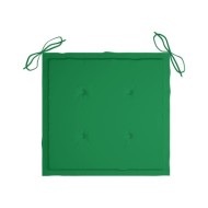 Coussin de chaise de jardin 4 pcs Vert 40x40x3 cm