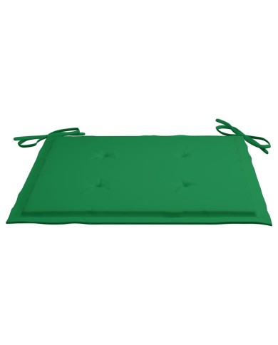 Coussin de chaise de jardin 4 pcs Vert 40x40x3 cm