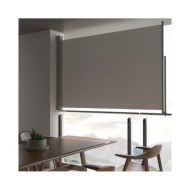 Auvent latéral rétractable de patio 160 x 300 cm Gris
