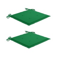 Coussins de chaise de jardin 2 pcs Vert 50x50x3 cm