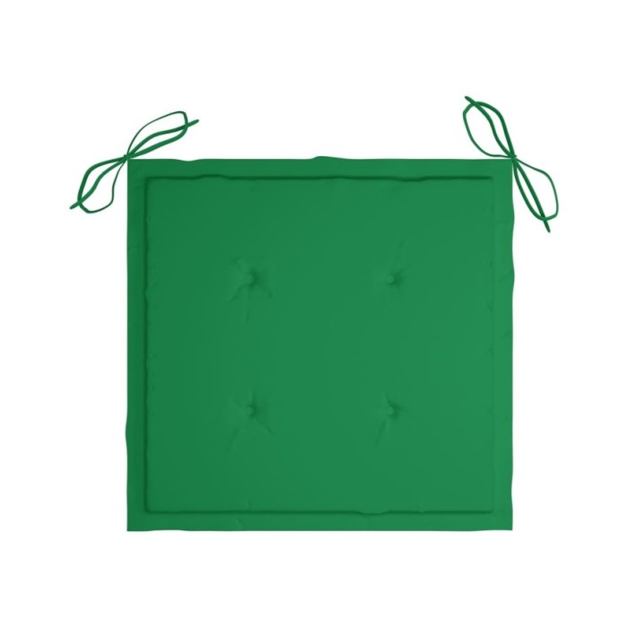 Coussins de chaise de jardin 2 pcs Vert 50x50x3 cm