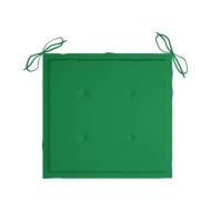 Coussins de chaise de jardin 2 pcs Vert 50x50x3 cm