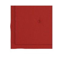 Coussins de chaise de jardin 2 pcs Rouge 50x50x3 cm