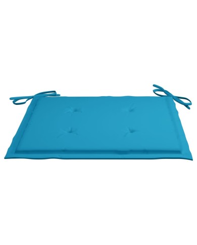Coussins de chaise de jardin 2 pcs Bleu 50x50x3 cm