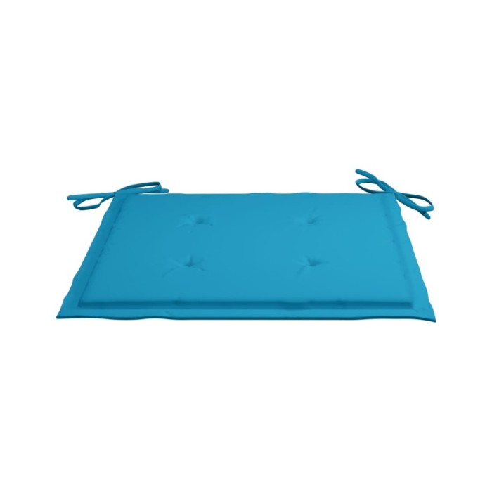 Coussins de chaise de jardin 2 pcs Bleu 50x50x3 cm