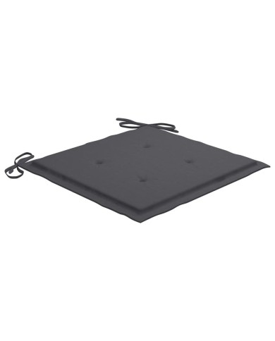Coussins de chaise de jardin 2 pcs Anthracite 50x50x3 cm