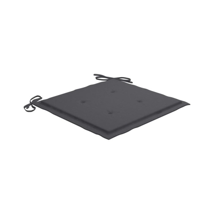 Coussins de chaise de jardin 2 pcs Anthracite 50x50x3 cm