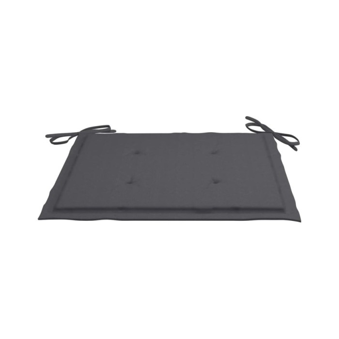 Coussins de chaise de jardin 2 pcs Anthracite 50x50x3 cm