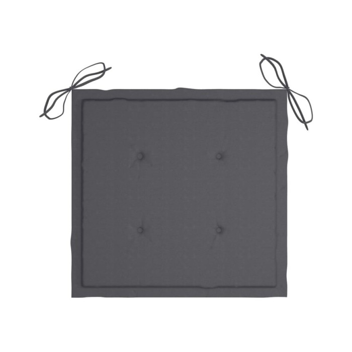 Coussins de chaise de jardin 2 pcs Anthracite 50x50x3 cm