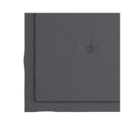 Coussins de chaise de jardin 2 pcs Anthracite 50x50x3 cm