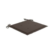 Coussins de chaise de jardin 2 pcs Taupe 50x50x3 cm