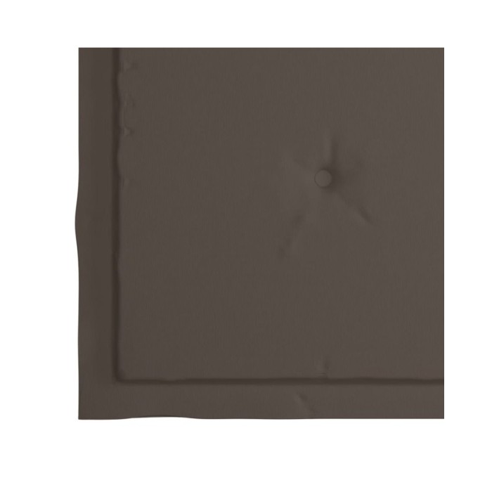 Coussins de chaise de jardin 2 pcs Taupe 50x50x3 cm