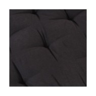 Coussin de plancher de palette Coton 120x80x10 cm Noir