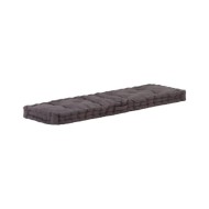 Coussin de plancher de palette Coton 120x40x7 cm Anthracite