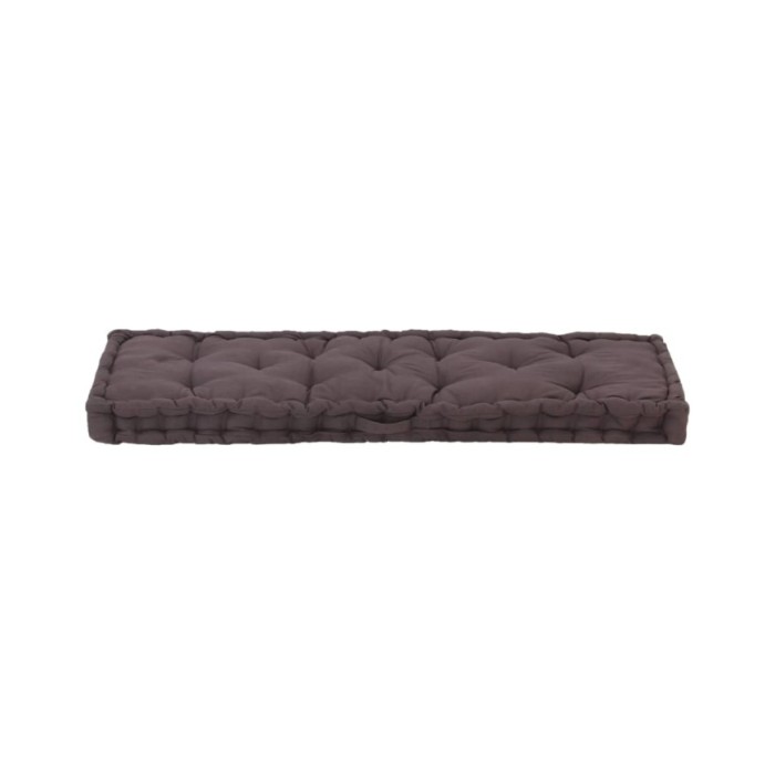 Coussin de plancher de palette Coton 120x40x7 cm Anthracite