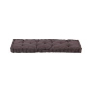 Coussin de plancher de palette Coton 120x40x7 cm Anthracite
