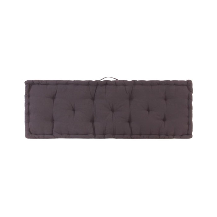 Coussin de plancher de palette Coton 120x40x7 cm Anthracite