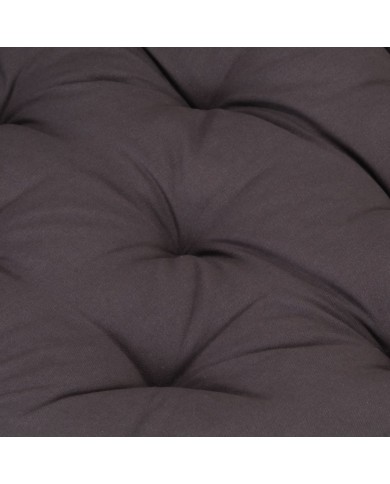 Coussin de plancher de palette Coton 120x40x7 cm Anthracite