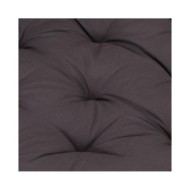 Coussin de plancher de palette Coton 120x40x7 cm Anthracite