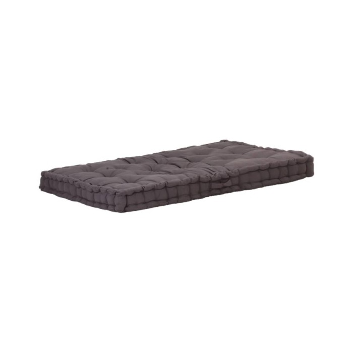Coussin de plancher de palette Coton 120x80x10 cm Anthracite