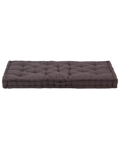 Coussin de plancher de palette Coton 120x80x10 cm Anthracite