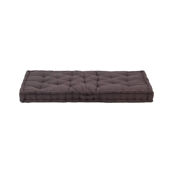 Coussin de plancher de palette Coton 120x80x10 cm Anthracite