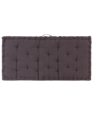 Coussin de plancher de palette Coton 120x80x10 cm Anthracite