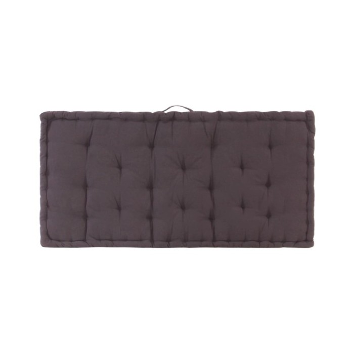 Coussin de plancher de palette Coton 120x80x10 cm Anthracite