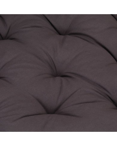 Coussin de plancher de palette Coton 120x80x10 cm Anthracite