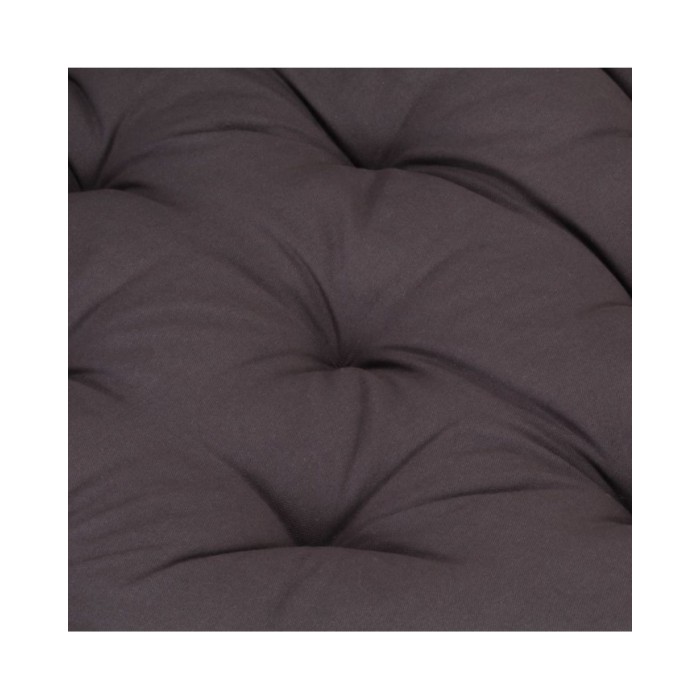 Coussin de plancher de palette Coton 120x80x10 cm Anthracite