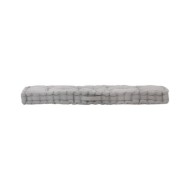 Coussin de plancher de palette Coton 120x40x7 cm Gris