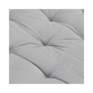 Coussin de plancher de palette Coton 120x40x7 cm Gris