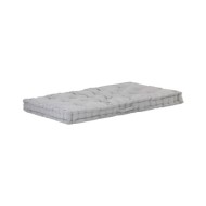 Coussin de plancher de palette Coton 120x80x10 cm Gris