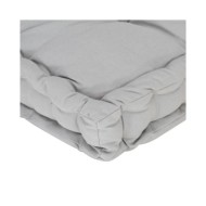 Coussin de plancher de palette Coton 120x80x10 cm Gris
