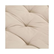 Coussin de plancher de palette Coton 120x80x10 cm Beige