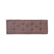 Coussin de plancher de palette Coton 120x40x7 cm Taupe
