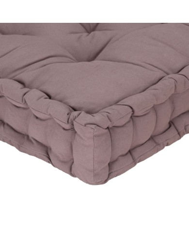 Coussin de plancher de palette Coton 120x40x7 cm Taupe