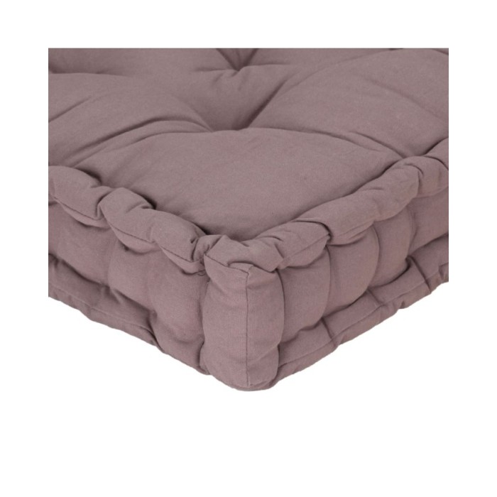 Coussin de plancher de palette Coton 120x40x7 cm Taupe