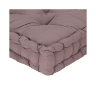 Coussin de plancher de palette Coton 120x40x7 cm Taupe