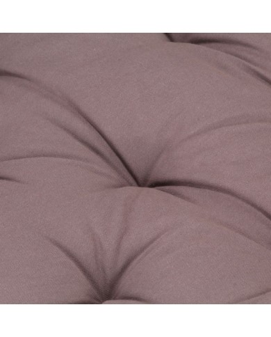 Coussin de plancher de palette Coton 120x40x7 cm Taupe
