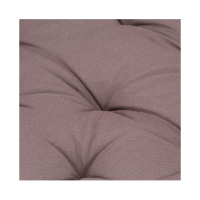 Coussin de plancher de palette Coton 120x40x7 cm Taupe