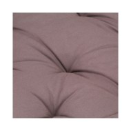 Coussin de plancher de palette Coton 120x40x7 cm Taupe