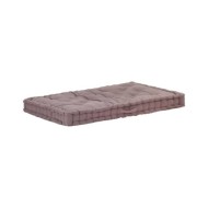 Coussin de plancher de palette Coton 120x80x10 cm Taupe