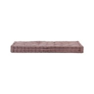 Coussin de plancher de palette Coton 120x80x10 cm Taupe