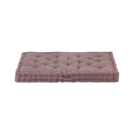 Coussin de plancher de palette Coton 120x80x10 cm Taupe