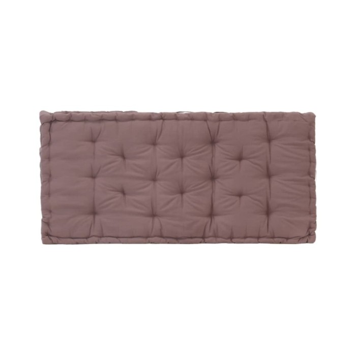 Coussin de plancher de palette Coton 120x80x10 cm Taupe
