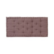 Coussin de plancher de palette Coton 120x80x10 cm Taupe