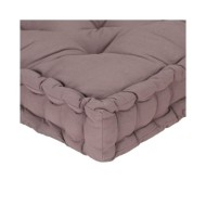 Coussin de plancher de palette Coton 120x80x10 cm Taupe